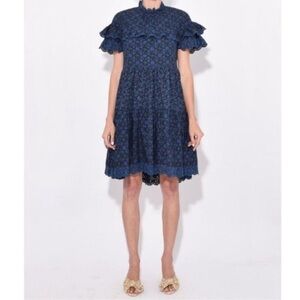 Ulla Johnson Cotton Leonie Floral Cottagecore Dress 2